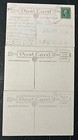 C1917 Set Of 3 Wwi Military Patriotic Postcards