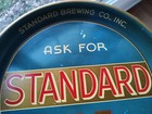 Vintage Standard Brewing Company Rochester Ny Standard Ale Beer Tray