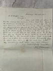 1865 Handwritten Letter Civil War Era Legal Correspondence Attorney Bedford  Pa