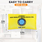 100g  6 Packs  Rechargeable Desiccant Packs For Storage  Color Indicating Silica