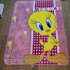 Tweety Bird Soft Plush Fleece Blanket Looney Tunes Pillow   Plush Lot 75 X 59 