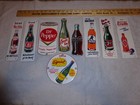 Vintage Soda B1 Dr Pepper 7up Coca Cola Porcelain Metal Sign Collection Of 9 Wow