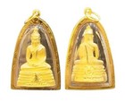 Phra Sothorn Amulet Pendant 18k 750 Gold Yellow Thai Sacred Buddha Real Jewelry
