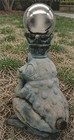 Vintage Frog Toad Crown Prince Yard Garden Sprinkler With Mirror Gazing Ball Top