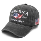 250th Anniversary Usa Hat Bald Eagle Patriotic Baseball Cap