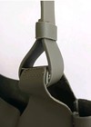 New Neiman Marcus Lg Tote Bag Olive Green Vegan Leather Open Top