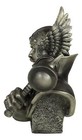 11 Inch Thor Armored God With Winged Helmut Bust Statue Figurine