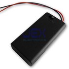 Twin 2x two Aa Diy Battery Holder Case Box 3v With Power Switch   Bare Wire Ends