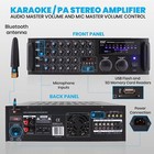 Pyle Dual Channel Bluetooth Mixing Amplifier - 2000w Rack Mount Karaoke Sound