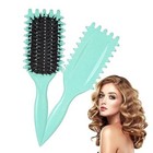 Bounce Curl Define Styling Brush - Frizz Preventing Curling Comb With Smooth Tex
