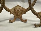 3 Large Antique Hall Tree Hooks - Beautiful Woman