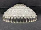 Vintage 10  Ceiling Light Shade    20   s Art Deco 3 Hole White Hobnail Bubble Glass