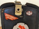 Antique 1910-1930 Leather Doctor s Gladstone Medical Bag -vintage Airline Decals