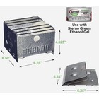 Sterno Folding Camp Stove 70308 Sterno 70308 076642703074 Metal Metallic