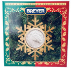 Breyer Brass Fine Porcelain Ornament 2000 Snowflake Holiday Christmas 700700 New