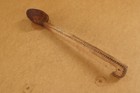 Vintage Paddle Antique Primitive Wood Large Hand Carved Spoon Farmhouse Signed