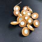Beautiful Antique Vintage Button Lot White  Beige Authentic Saucer  50 