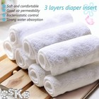 Baby Cloth Diapers Washable Reusable 7 Pcs Diapers 7 Inserts bag 