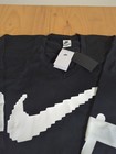Nike Sportswear Club Oversized Black Hockey Jersey Sweater Hv1137 Men   s Xxl 2xl