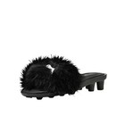 Puma Fenty X  Chic Faux Fur Slide  Womens Black Casual Sandals 40476802