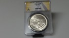 1964 Egypt Egyptian 50 Pastres Silver Coin Anacs Graded Ms66