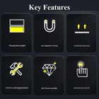 New Powerful Permanent Magnetic Chuck Workhold For Grinding Machine Bench Drills