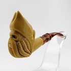Davy Jones Block Meerschaum Pipe with Case unique Meerschaum Pipes pfeife pirate
