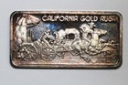 1973 1oz 999 Fine Silver Bar Hamilton Mint California Gold Rush  num9498 