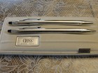 Vintage Cross Classic Century Lustrous Chrome Pen Mechanical Pencil Set Gift Box
