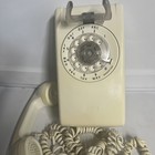 Itt 554 White Corded Wall Mount Rotary Dial Vintage retro Phone Parts