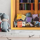 340 Pcs Book Miniatures Set  Mini Books For Anxiety Bookshelf  Dollhouse Deco   