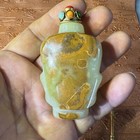 100  China exquisite Jade pure Manual Carving jadeite Hetian Jade  snuff Bottle