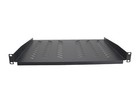 19  1u Black Server Shelf Mount  14  Deep  11lb Capacity  Includes M6 Screws Lot