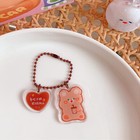 Cute Key Chain School Bag Pendant Bear Pendant Keychain Cartoon Accessories        