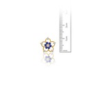 14kt Solid Gold Kids Flower Screwback Stud Earrings
