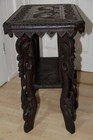 Fabulous  Antique 19th Heavily Carved Anglo Indian Carved  Side Table
