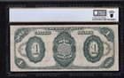 Us 1891  1 Treasury Plain Back Note Fr 350 Pcgs 35 Ch Vf  744 