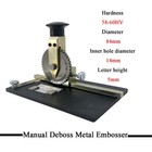 Us Manual Metal Plate Steel Dog Tag Embosser Embossing Stamping Machine Printer