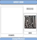 M6648 Cutest Crew Cutting Dies   Stamps Scrapbook Diy Greeting Card Handmade