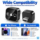 4-in-1 Wireless Carplay Adapter Android Auto Airplay Mirror Link Usb Plug   Play
