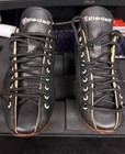 Riedell 195 Grand Prix Black Leather Quad Roller Skates Size 7 Used