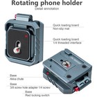 2 In 1 Aluminum Tripod Head Quick Release Plate Clip For Dslr Camera Dv Arca Us