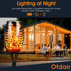 12 Packs Solar Torch Lights With Flickering Flame  12led Tiki Torch Solar Lights
