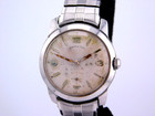 Vintage Hamilton Cabot  b  17j Mens Stainless Wristwatch Rare Dial Serviced 1956