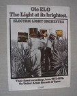 Elo Ole Elo The Light Its Brightest 1976 Original Ua jet Promo Poster Jeff Lynne