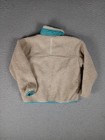 Patagonia Retro-x Fleece Jacket Kids Xs Beige Long Sleeve High Neck Full Zipper
