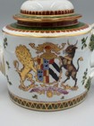 Antique 19th C Samson Chinese Export Style Armorial Porcelain Teapot 6 1 2  