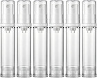 6 Pcs 10ml Airless Lotion Bottles Refillable Travel Empty Plastic Pump