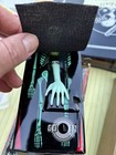 Vintage 1950 s Yone Wind Up Coffin Bank Novelty Tin Made In Japan Skull Skeleton