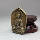 42mm Old Tibet Pure Copper Bronze Sakyamuni Shakyamuni Buddha Pendant T489